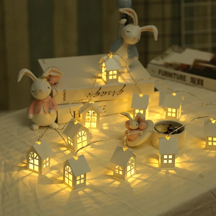 1-5M-10pcs-LED-Christmas-Tree-House-Style-Fairy-Light-Led-String-wedding-natal-Garland-New