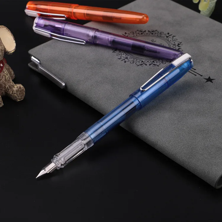 Высококачественная прозрачная перьевая ручка, роскошная каллиграфическая ручка, школьные чернильные ручки для письма, детский подарок, офисные школьные принадлежности