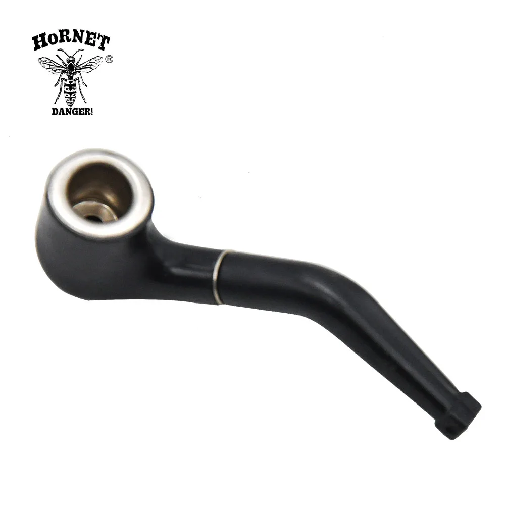 

2pcs Black Mini Delicate Smoking Pipe Tobacco Disguise Creative Metal Pipes Portable Smoking Pipe
