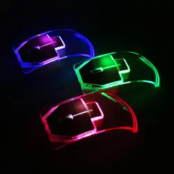 Sovawin прозрачный мини-красочный дышать Led оптическая USB проводной Мышь подсвеченные мышки 1200 Точек на дюйм для компьютера PC ноутбук Desktop