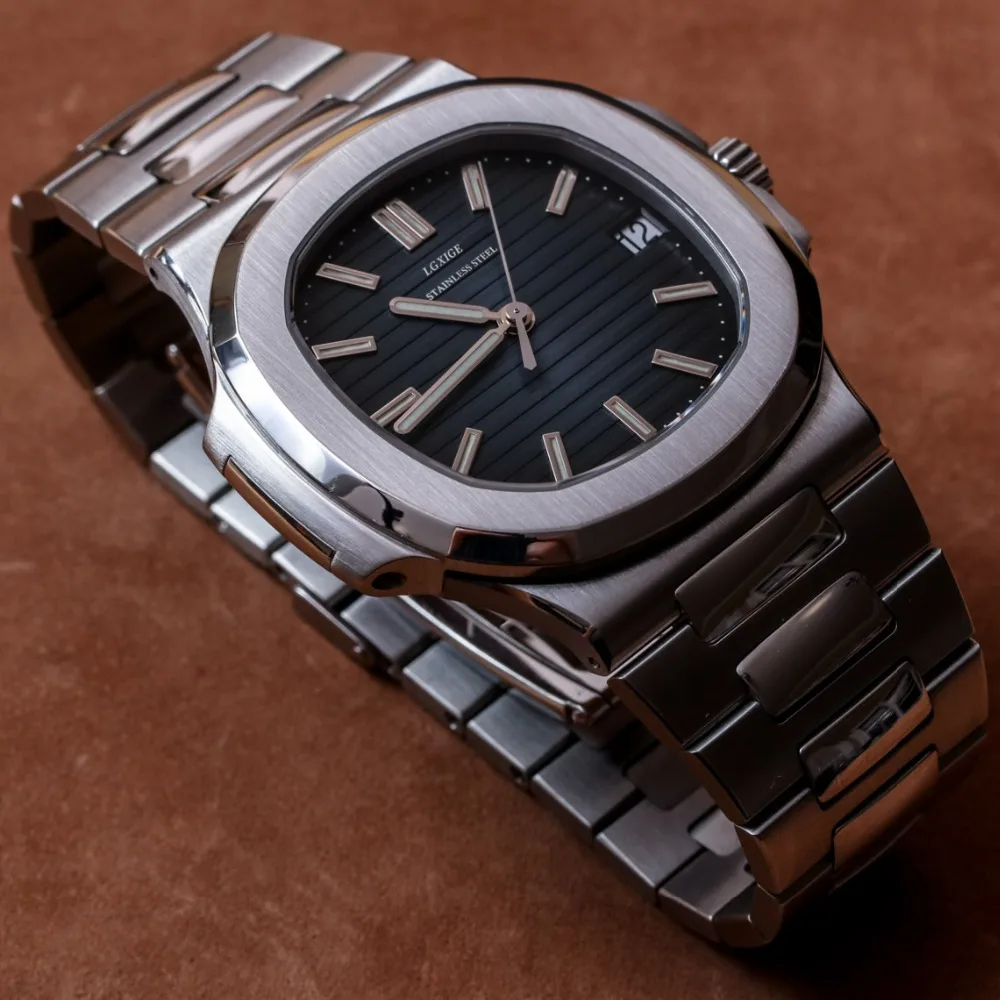 Hot Sale luxury high quality men watch blue dial stainless steel nautilus watches for men