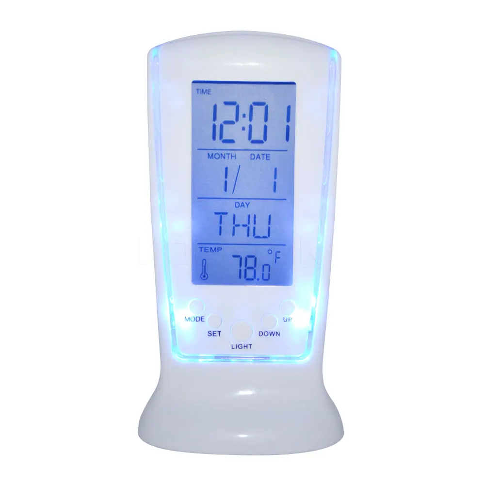

Multi-function Digital LED clocks Alarm Clock Calendar Thermometer Display with Backlight Electronic Watch Square Gift For Kids