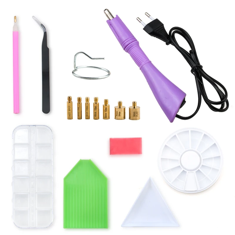 

Best Rhinestone Tool Summary Tweezer/picking pen/tray /hot fix Applicator DIY Accessories