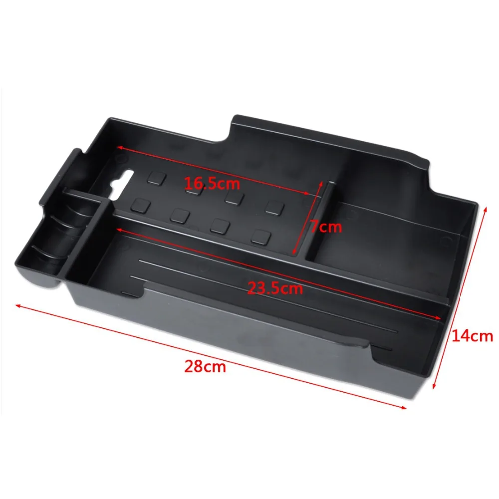 

New Black Inner Control Armrest Storage Secondary Glove Box Organized Container for Toyota Camry 2012 2013 2014 2015