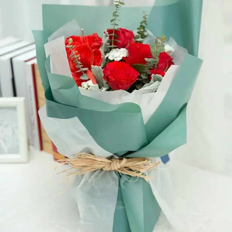 20 Blatt Phnom Penh Marmor Blume Verpackung Papeir 60x60cm Bouquet Geschenk Deko 