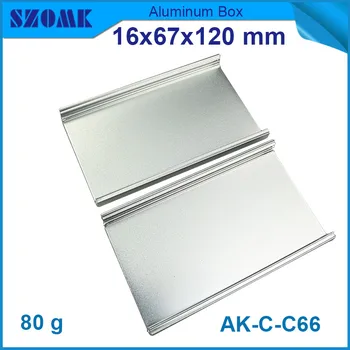 

10pcs/lot powder coating aluminum project case for pcb broad with anodizing 16*67*120mm