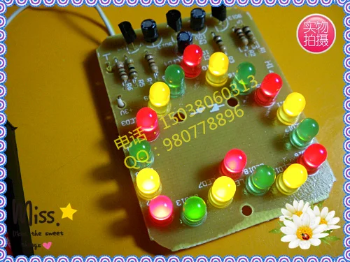 

LED flashing lights KITS soldering kits Electronic diy kits for Beginners