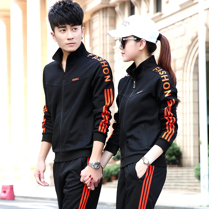 Men's Sets Sporting Suit Women Tracksuit Female Spring Tracksuit ...