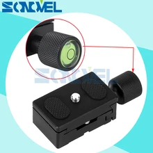 Алюминий 1/4 ''БЫСТРОРАЗЪЕМНАЯ пластина+ крепление адаптера 30x50 мм для Nikon Canon sony DSLR камеры с штатив монопод шаровой головкой