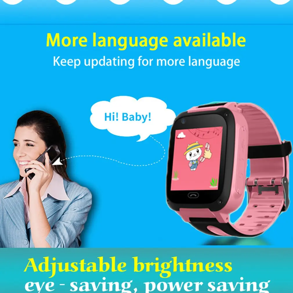 Детские интеллектуальные телефонные позиционные умные часы Многофункциональный сенсорный экран детские безопасные часы Bitrthday подарки