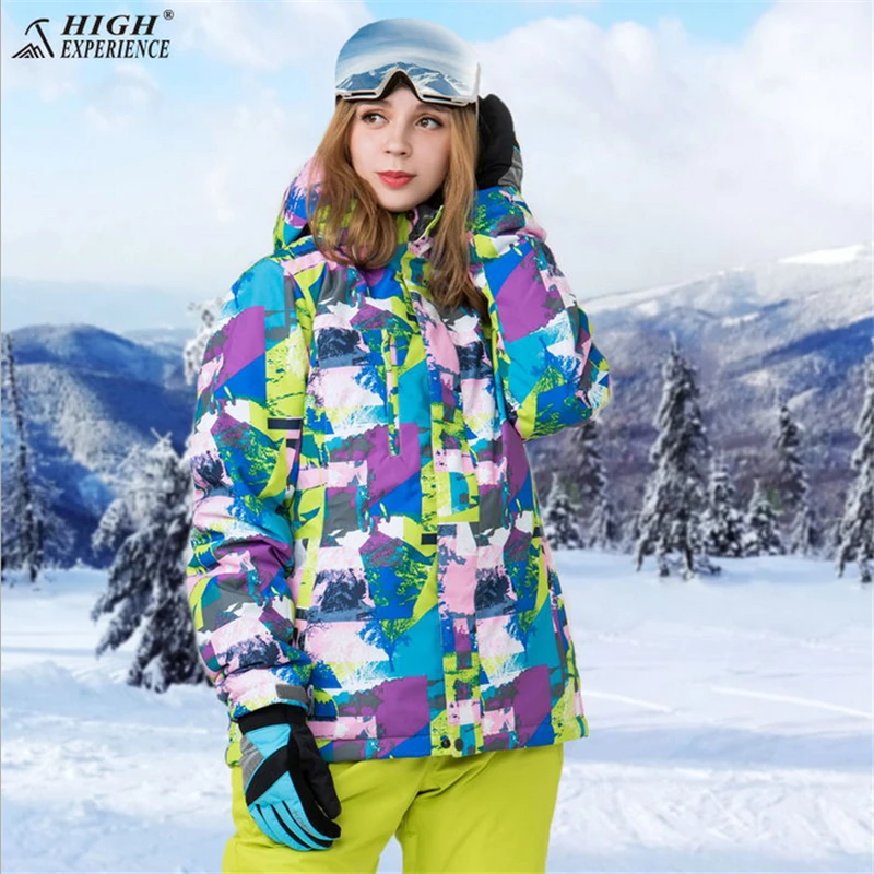 Chaqueta de esquí de invierno de alta experiencia + pantalón de mujer impermeable Snowboard trajes escalada nieve mujer esquí ropa conjunto niñas|winter ski jacket|ski clothesski jacket - AliExpress