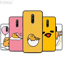lovely gudetama lazy egg Silicone Case for Oneplus 7 7Pro 5T 6 6T Black Soft Case for Oneplus 7 7 Pro TPU Phone Cover