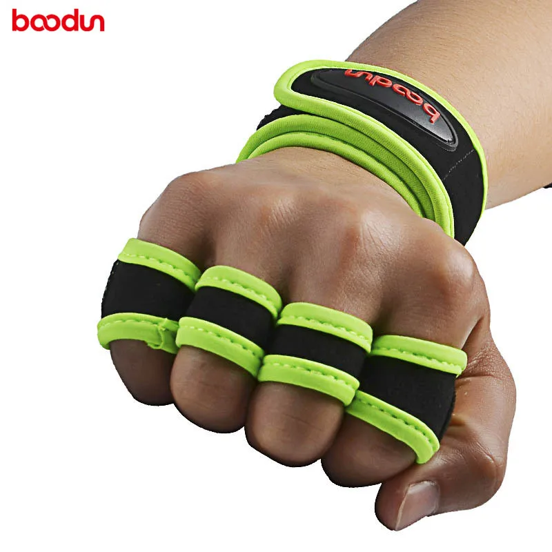 Boodun Fitness Sports Weight Lifting Gym Gloves Wrist Half Finger Dumbbell Microfiber Men Women Bodybuilding Accessories 7071021
