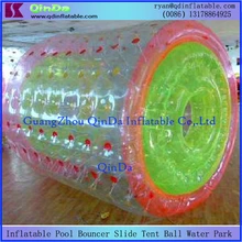 Top quality inflatable fun roller walking roller children toys on water aqua rolling ball for sale