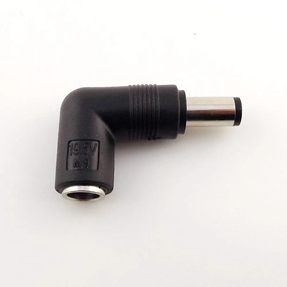 

1x DC Power Connector Adapter 7.4 x 5.0mm Female to 7.4x5.0mm Male Right Angle Adapter for HP DELL Tablet PC Black