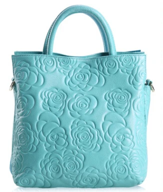 Новая мода натуральная кожа женские сумки Shouder сумки первый слой коровьей сумки - Цвет: Mint green