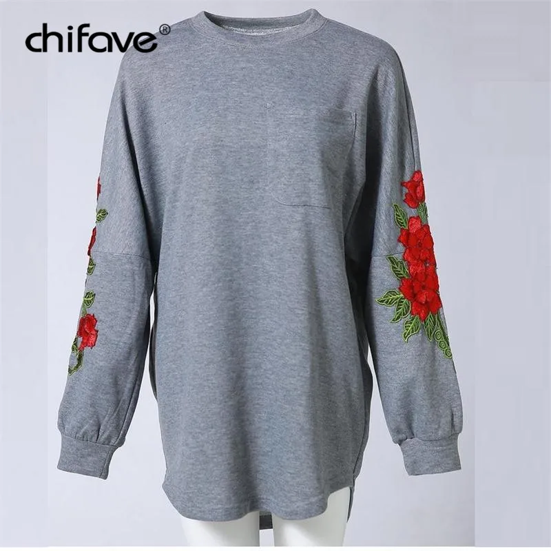 Autumn Winter Female Long Pullover Sweatshirt Korean