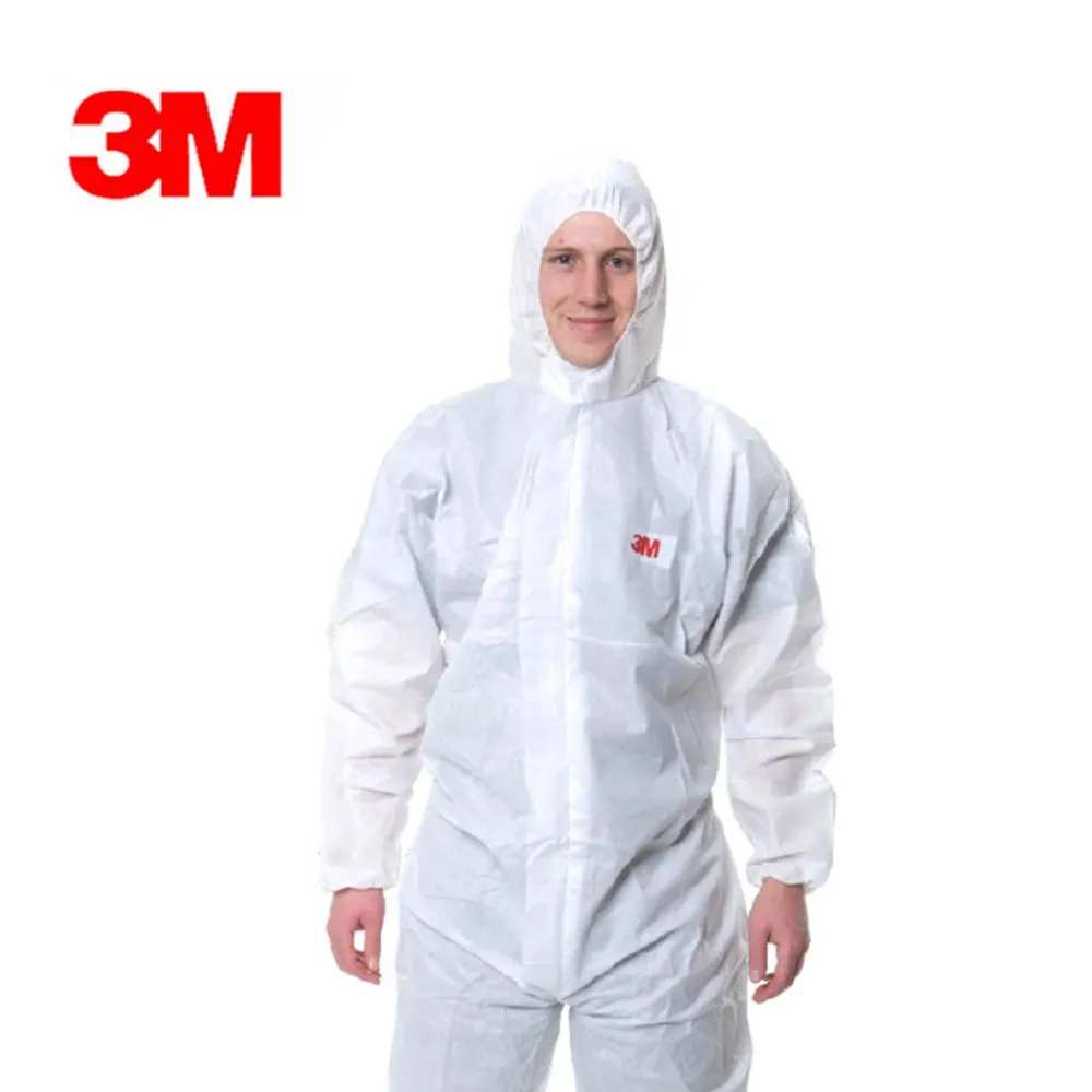 

3M 4515 Safety Clothing Disposable Protective Coveralls White Hooded Anti Particulate Matter Liquid For Protective Clothing