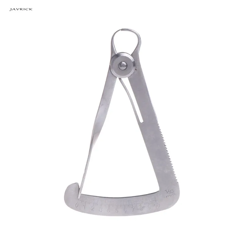 

JAVRICK Measurement Ruler Stainless Steel Dental Laboratory Clamp Ruler Thickness Measure Jewelry Tweezers Jewelry Tools