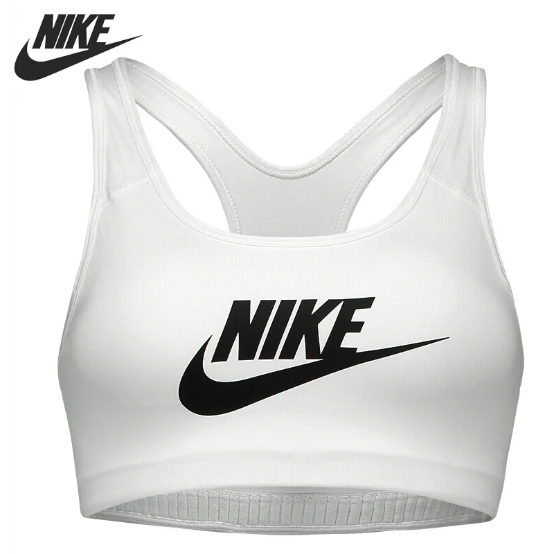 nike swoosh bra white