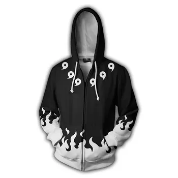 

Naruto Hoodies Boruto zipper Jacket Men 3D Hoodie Akatsuki Uzumaki Coat Uchiha Itach Cosplay Costume Kakashi Sweatshirt tops