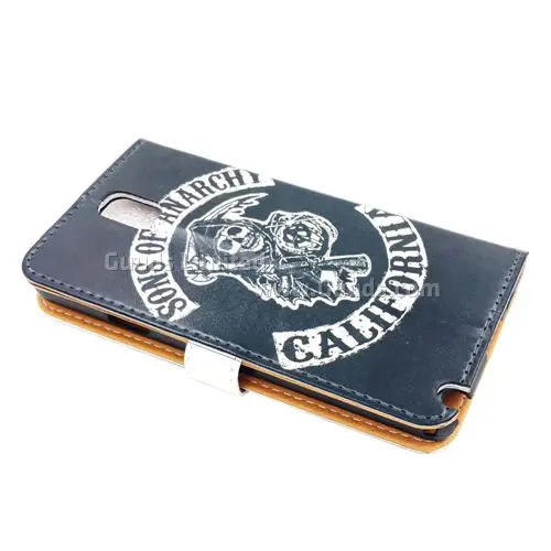Skull Leather Flip Cover for Samsung Galaxy Note 4 N910