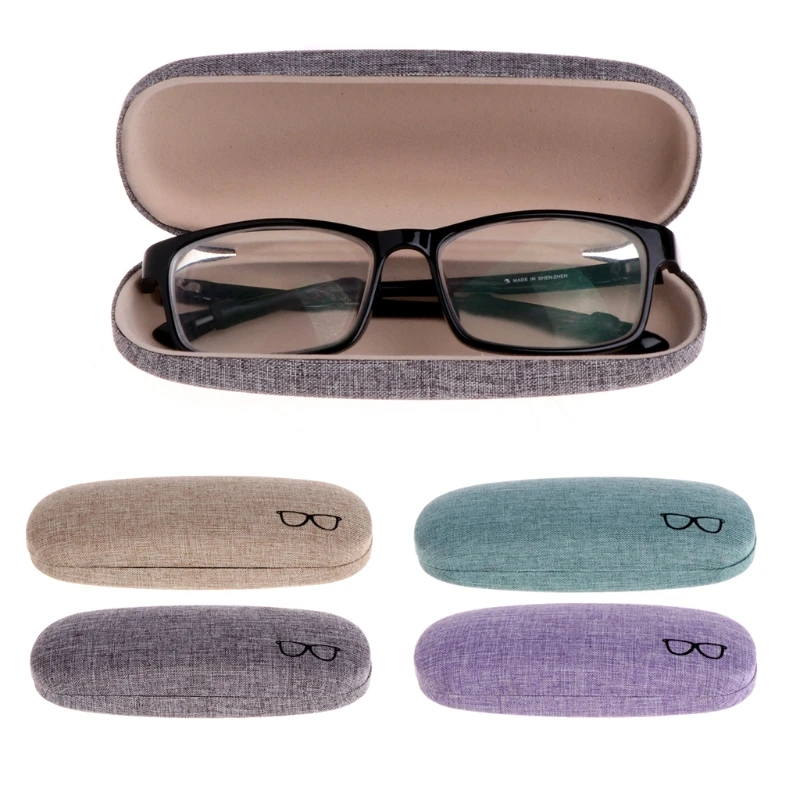 Protable Unisex Faux Leather Eye Glasses Sunglasses Protector Holder