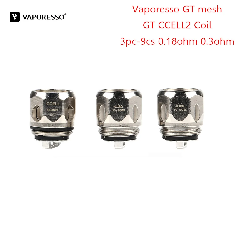 3 шт.-9 шт. Vaporesso GT mesh GT CCELL2 катушка головы аксессуары для электронных сигарет 0.18ом 0.3ом Для каскада One Plus Kit