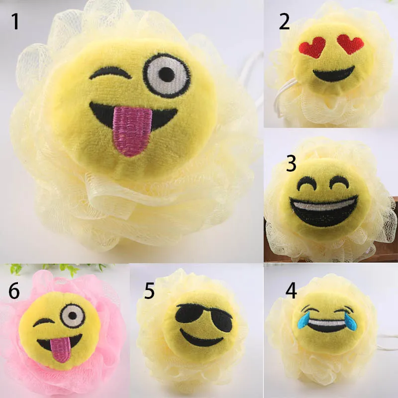 Online Kartun 1 PC Mandi Bunga Mandi Bola Susu Aksesoris Shower Kamar Mandi Perlengkapan Loofah Mesh Sponge Super Lembut