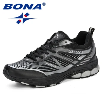 

BONA 2019 New Men Mesh Breathable Casual Sneakers Spring & Autumn Running Shoes Man Trendy Chaussures Hommes Zapatos # 35082