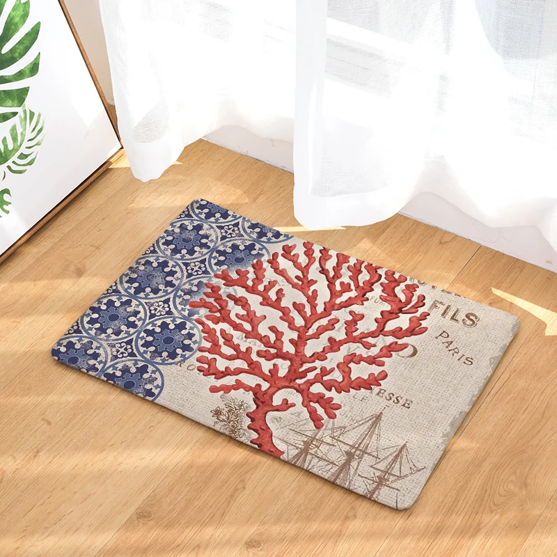 Ocean Series Door Mats Floor Carpet Absorbent Entrance Doormat Anti