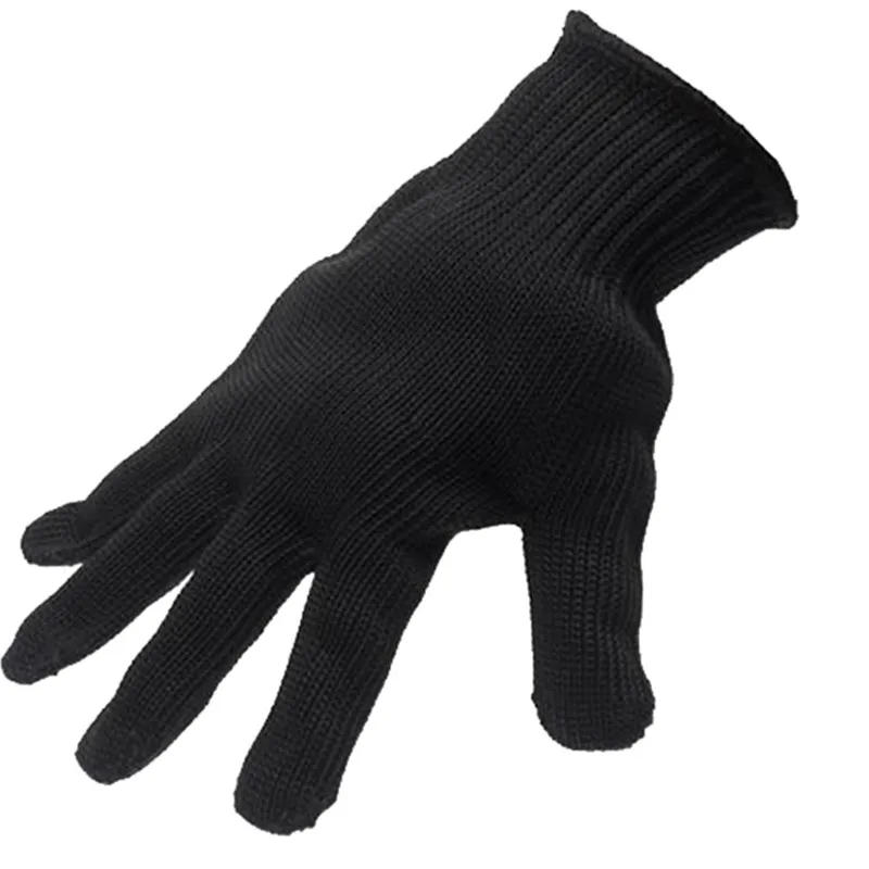 Полностью перчатки для пальцев анти-резные носимые мужские перчатки для рыбалки Черные анти-прихватки