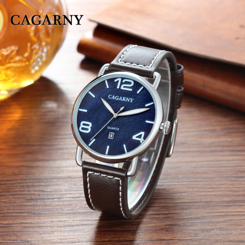 2019 new arrival cagarny luxury brand quartz wrist watch for men watches casual clock man  drop shipping (39)