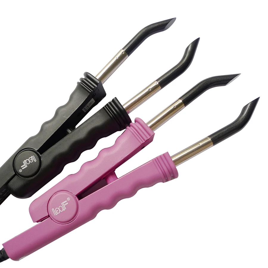 1 piece Hair Extension Fusion Iron Connector Temperature Black Pink hair Connector Pliers Tools LOOF L-618 Control