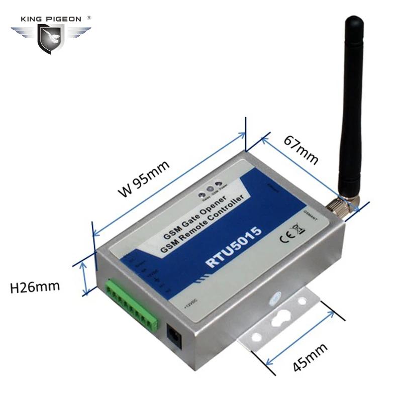 

GSM door remote control Gate Garage Door Openers , Automatic Gate Opener ac 220v By SMS(RTU5015)