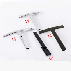 Accessoires de chaise de bureau en forme de T, chaise d'ordinateur pivotante et relevable, tige de Support de dossier, trépied, pôle de connexion de palette 