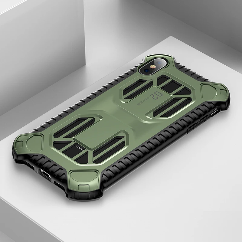 Green Защитный чехол Baseus для iPhone Xs Max Xr X S R Capinhas, противоударный защитный чехол на заднюю панель, чехол s для iPhone Xsmax, Coque Fundas - Цвет: Green