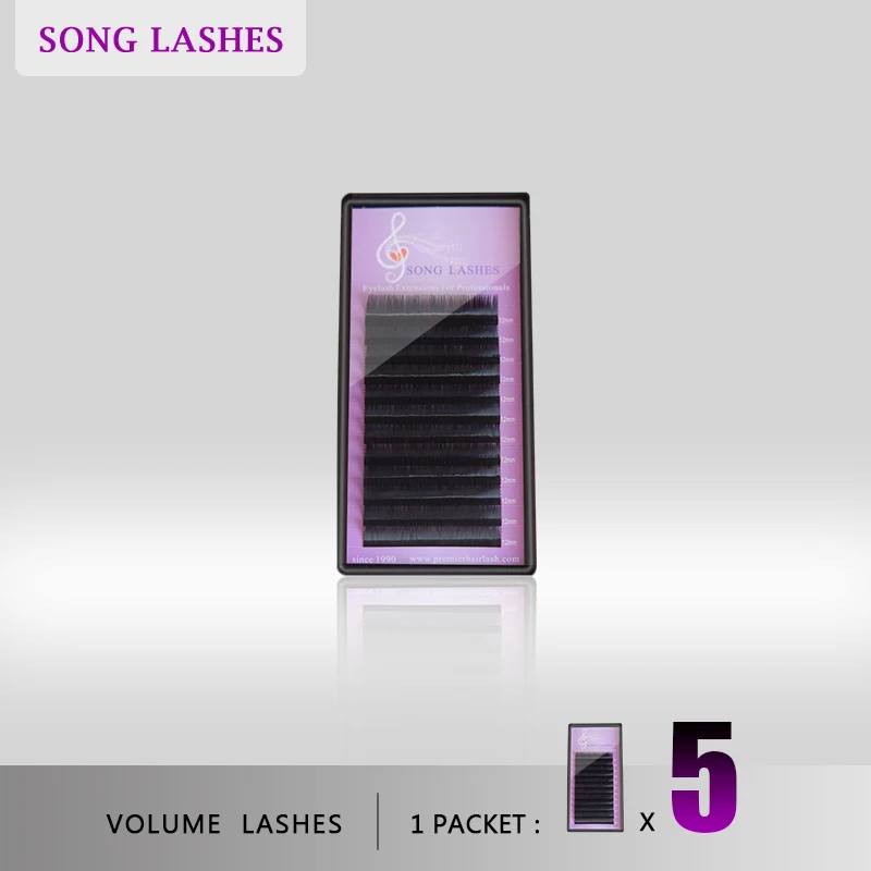 SONG LASHES False Eyelash Extensions Soft Thin Tip BCD curl 0.05 thickness Five trays per pack SONG LASHES False Eyelash Extensions Soft Thin Tip BCD curl 0.05 thickness Five trays per pack