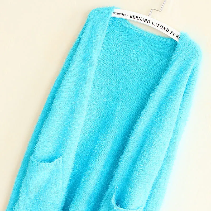 Hippocampus knitted long cardigan women high elastic casula women sweater plus size women clothing long sleeve ladies top pink