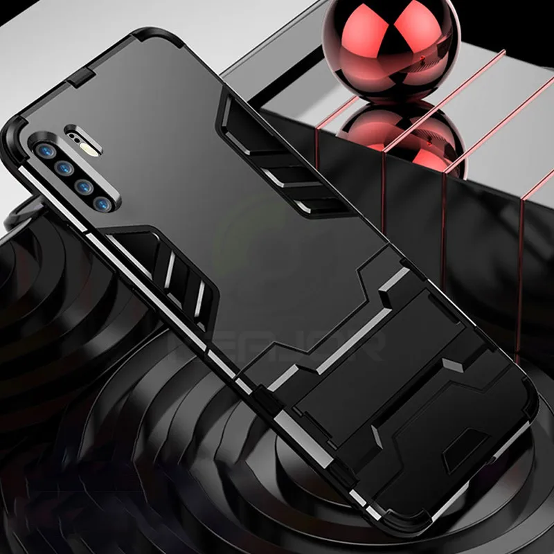 Keajor case For Huawei P30 Pro Case Shockproof TPU+PC Hard Plastic with Stand Dual Hybrid Back Cover For Huawei P30 P30 Lite