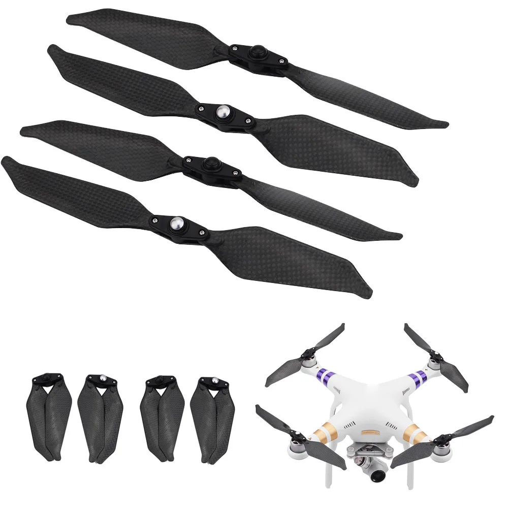 Buy 2 PCS 4 PCS Carbon Fiber 9455 Foldable Low Noise Drone Propeller