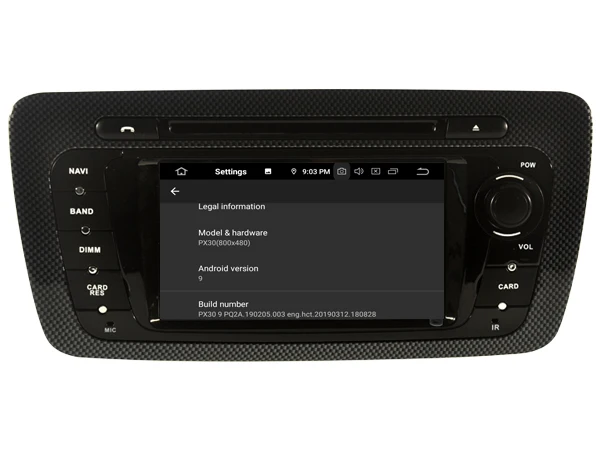 Excellent Navirider autoradio gps navigation android 9.0 car radio Player for SEAT IBIZA 2009-2013 Aux bluetooth stereo auto accessories 5