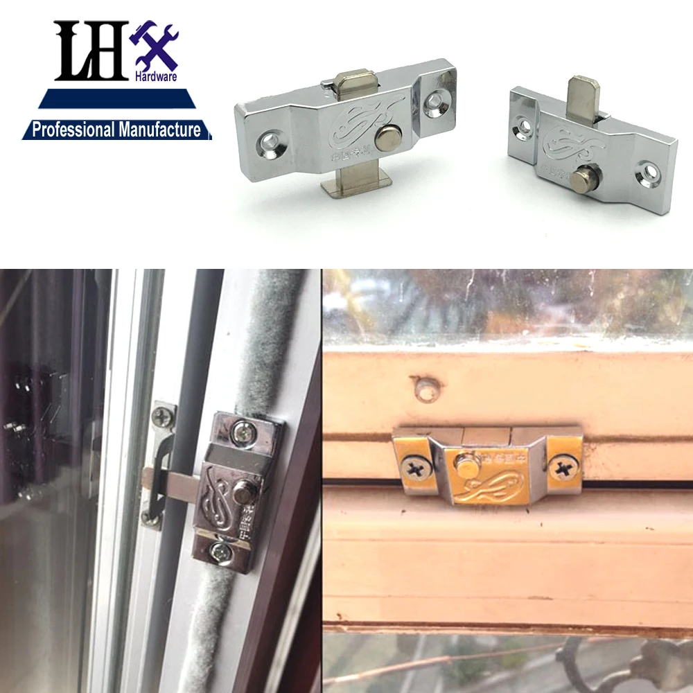

LHX Christmas Supplies Spring Latch Lock Bolt for Window Bathroom Accessorries Sliding Door 4 Size Furniture Hardware