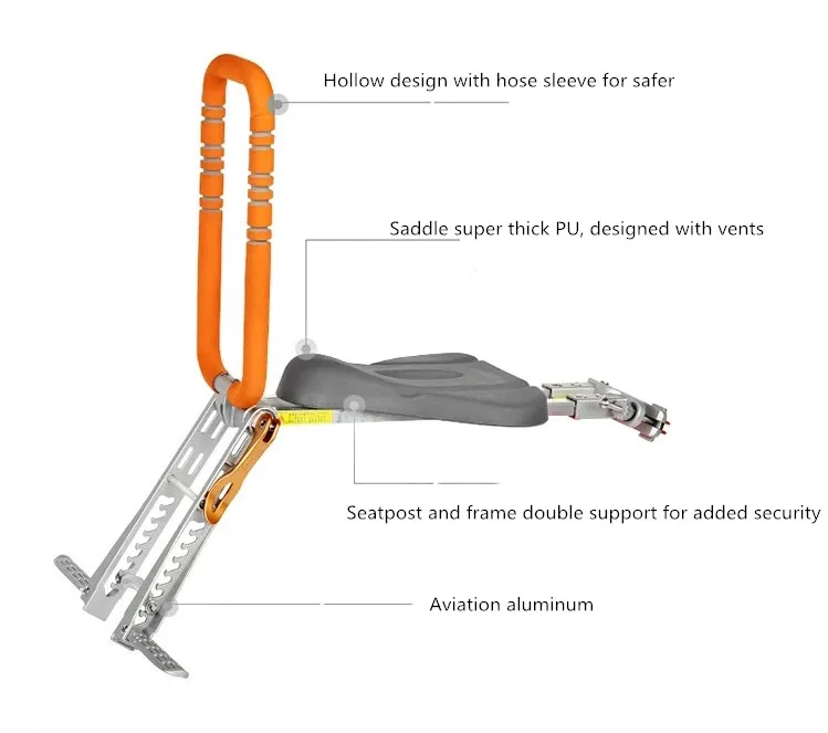 Складной велосипед детское седло безопасности сиденье для brompton велосипед BMX Сверхлегкий складной сиденье