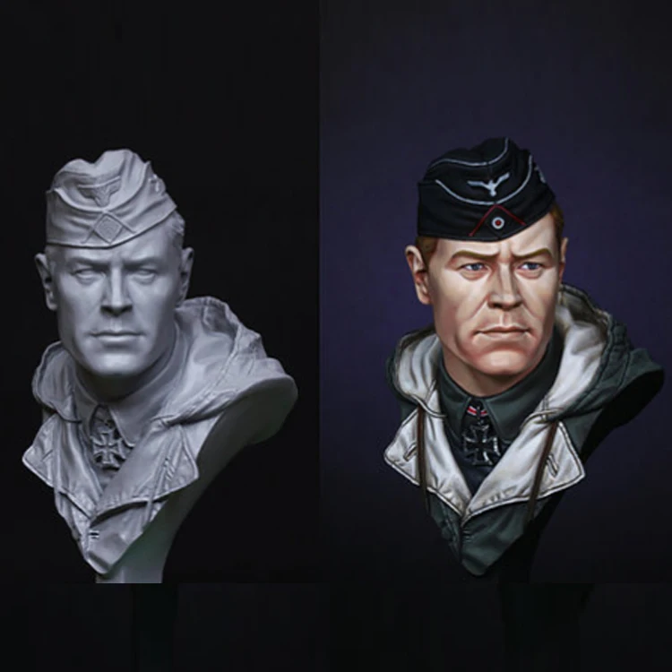 DIY 1/10 Resin Character Model WW2 German Armored Commander Hand In Hand