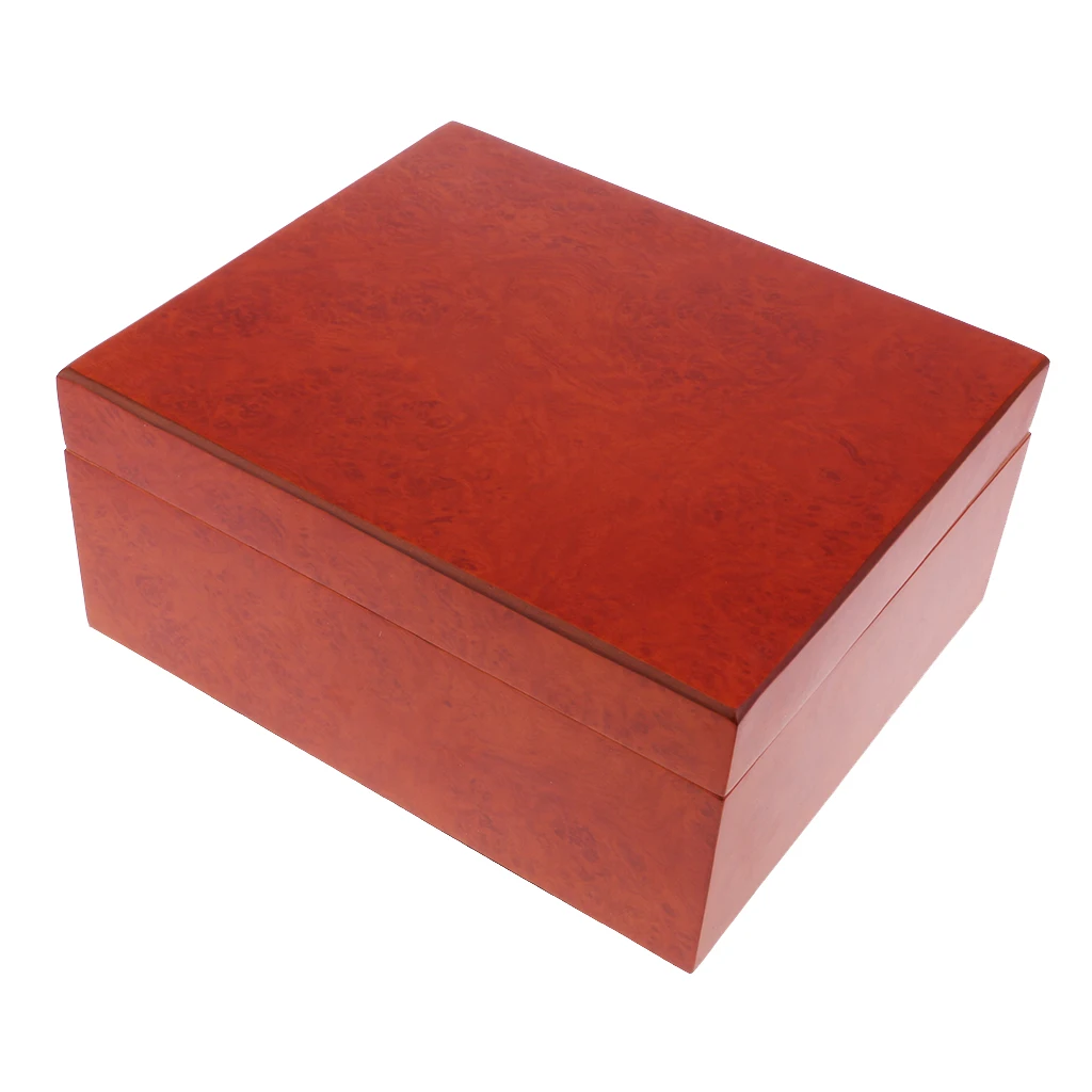 Portable Spain Cedar Wood Travel Cigar Humidor Set with Humidifier and Hygrometer Brown #5