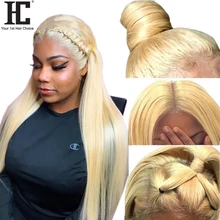 HC 613 Боб парик блондинка Синтетические волосы на кружеве парик 613 блондинка короткий