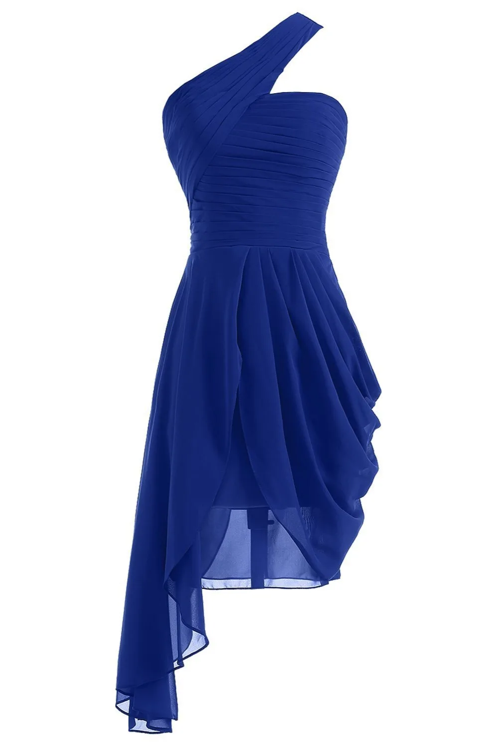 Elegant Sleeveless Knee Length Short Chiffon Bridesmaid Dress