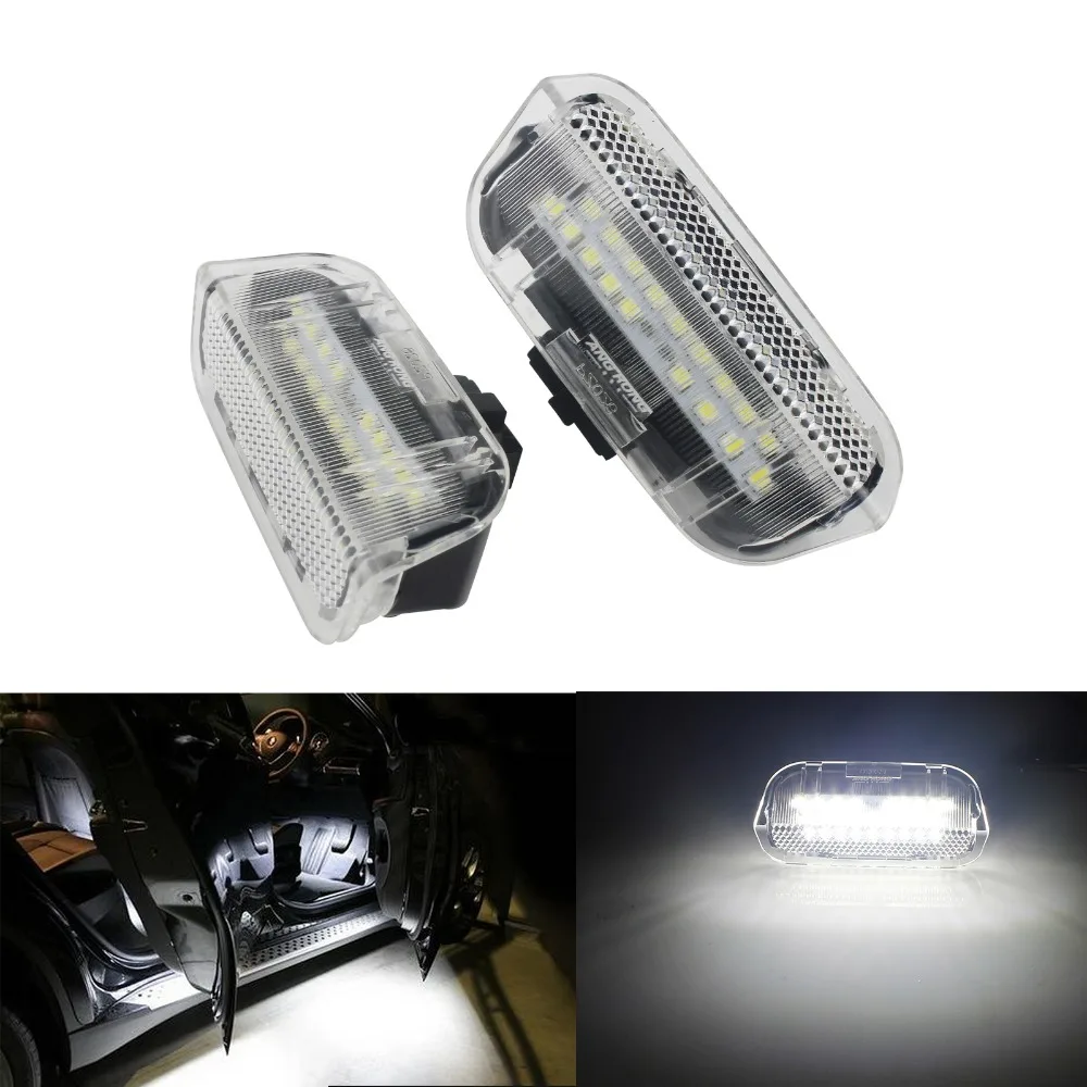

ANGRONG White LED Footwell Courtesy Side Door Light For VW CC Eos Golf / GTI Jetta Passat Polo For Porsche Cayenne 92A 2011-up