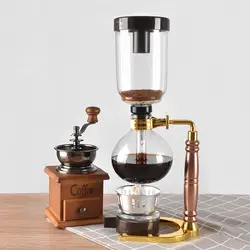 Новые Домашние Стиль кофеварка с сифоном Чай сифонная колба вакуумная Кофеварка тип стекла кофе машинный фильтр 3cup